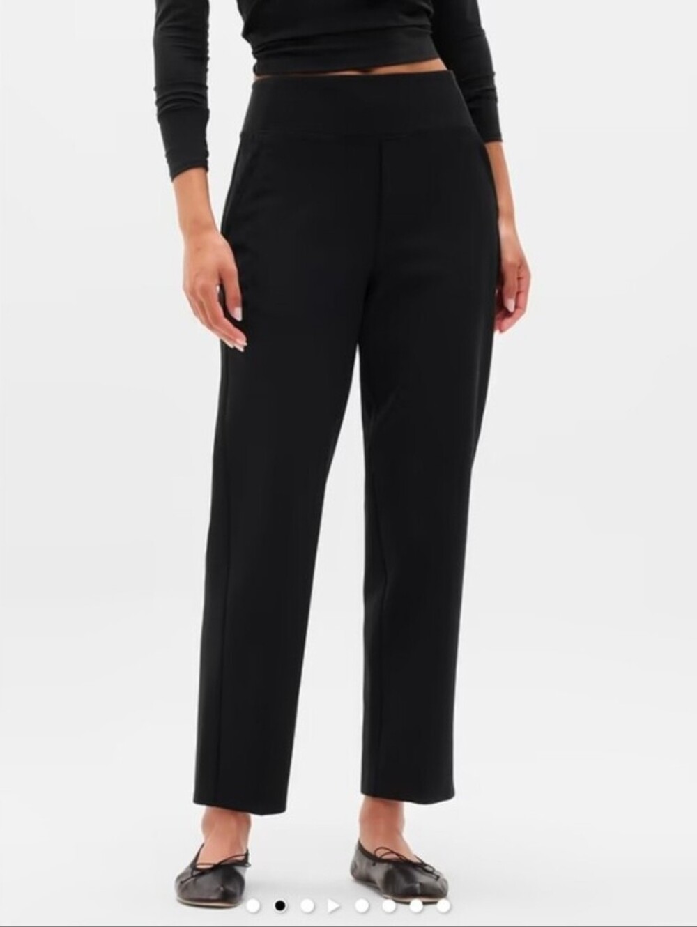 ❤️ NWOT! ATHLETA ENDLESS HIGH RISE STRAIGHT LEG PANTS, BLACK, 12 (31)
